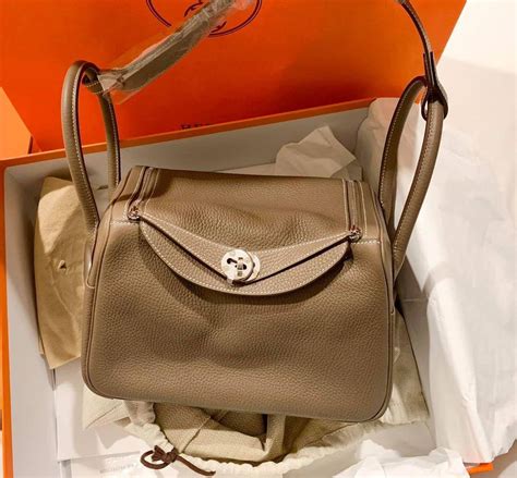 authentic Hermes lindy bag